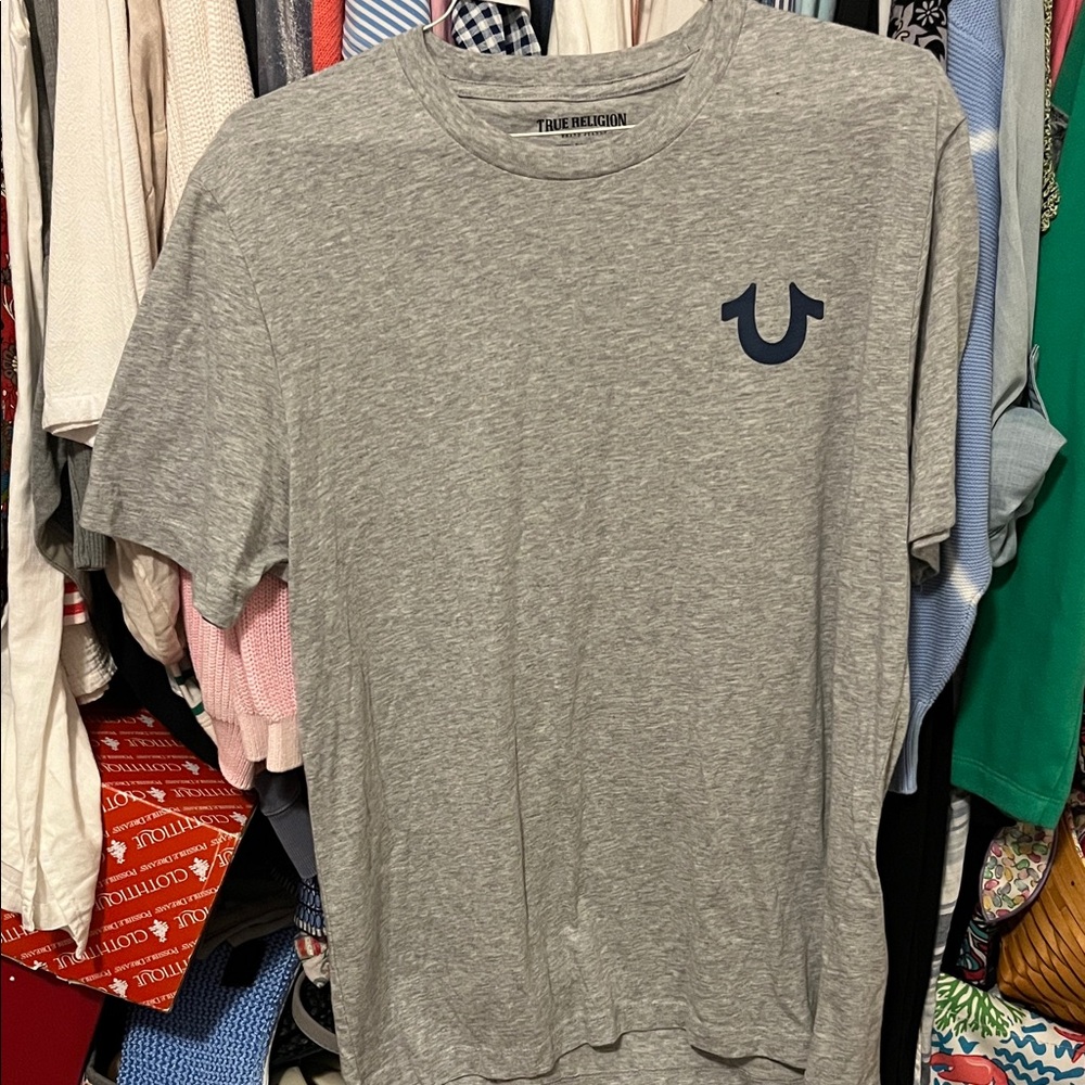 True Religion Heather Gray Short Sleeve Tee